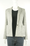 Wilfred Wool Blazer, Blazer for the office or wherever you want to impress:), Grey, 55% cotton, 45% wool., women's Jackets & Coats, women's Grey Jackets & Coats, Wilfred women's Jackets & Coats, Wilfred women's blazer, women's wool blazer, women's professional jacket, women's business blazer, women's business one-buttoned suit jacket, women's business one-buttoned vest jacket