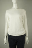Cathy Hardwick White Long Sleeve Sweatshirt, This elegant vintage white shirt designed by designer Cathy Hardwick will guarantee to keep you warm and stylish on chilly days. , White, 100% Cotton, women's Tops, women's White Tops, Cathy Hardwick women's Tops, Cathy Hardwick designer sweater, women's sweatshirt, women's top