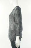 AX Amarni Exchange Loose Knit Pullover Sweater, Relaxed fit with dropped shoulder. A togo for everyday layering., Grey, 78% cotton, 22% acrylic, women's Tops, women's Grey Tops, AX Amarni Exchange women's Tops, Amarni exchange women's sweater, women's sweater for spring, amarni exchange loose knit sweater