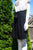 H&M Black MidiSkirt with Front Tie, Drapey black skirt, business casual., Black, 100% Polyester, women's Skirts & Shorts, women's Black Skirts & Shorts, H&M women's Skirts & Shorts, business casual skirt, black midi skirt, comfortable midi skirt, black office casual skirt