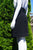 H&M Black MidiSkirt with Front Tie, Drapey black skirt, business casual., Black, 100% Polyester, women's Skirts & Shorts, women's Black Skirts & Shorts, H&M women's Skirts & Shorts, business casual skirt, black midi skirt, comfortable midi skirt, black office casual skirt