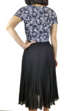 Wilfred Black Pleated Skirt, A line pleated skirt. High rise. Very soft material, Black, 100% Polyester, skirt, women's skirt, A-line skirt, pleated skirt