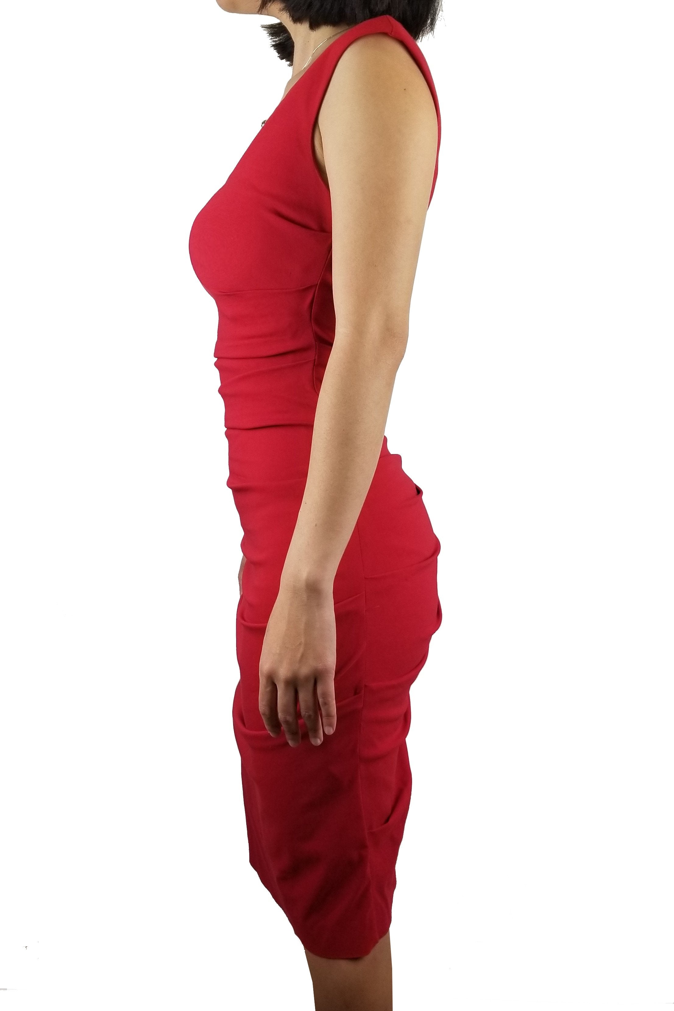 Le Chateau Red Bodycon Dress, Stand out in the crowd with this super flattering red dress!, Red, Shell: 70% Rayon, 26% Nylon, 4% Spandex. Lining: 100% Polyester, Red dress, bodycon dress, flattering dress, party dress, event dress, women's event dress