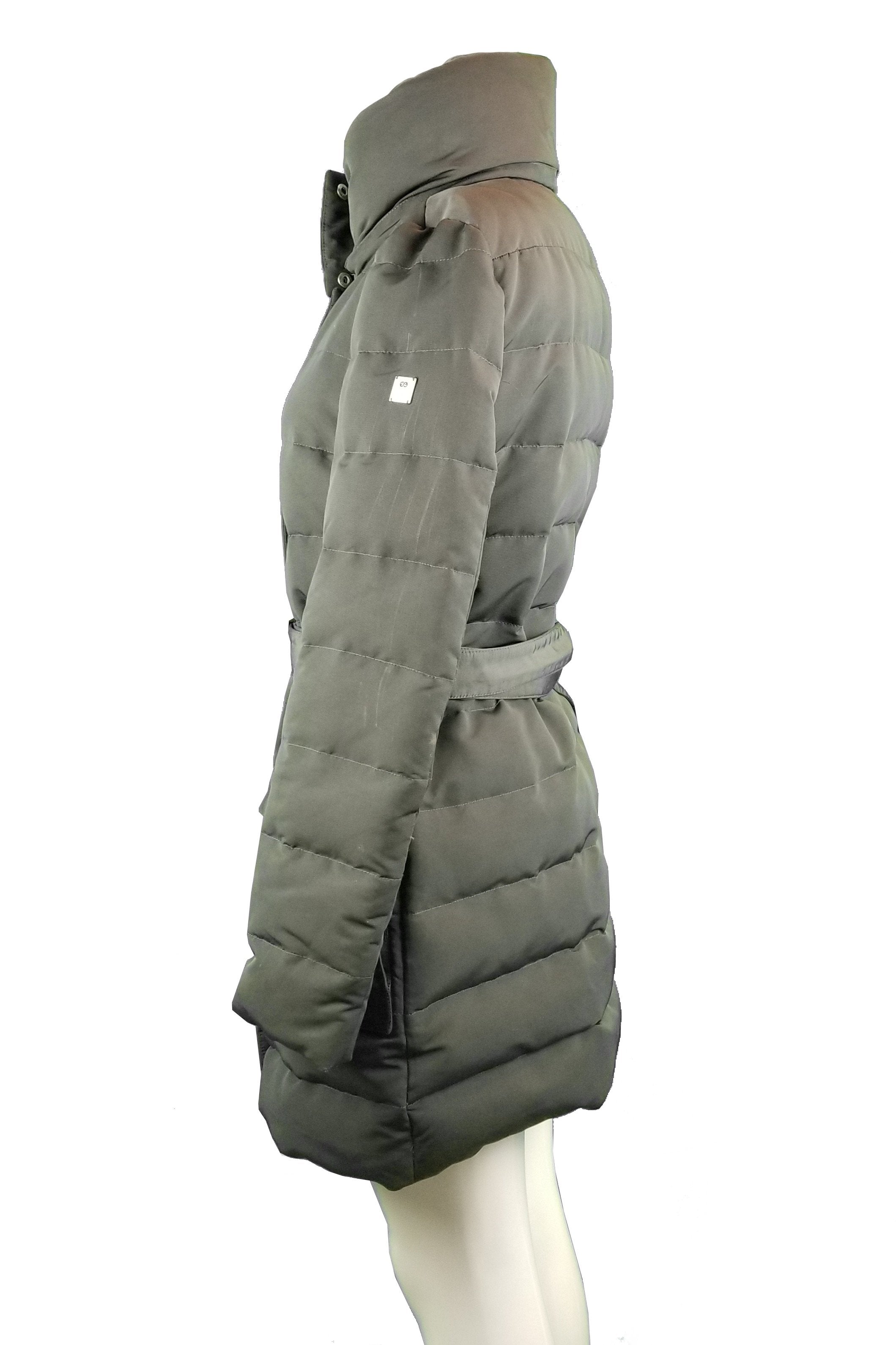 Escada Sport Down Jacket, Dressing warm doesn't have to be dull! This  winter jacket will keep you away from the cold and make you feel so stylish., Grey, Lining 100% Polyester; filling 70% Goose Down, 30% goose Quill, women's down jacket, women's winter jacket, down jacket, long jacket, warm winter jacket