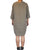 Iceberg Italian made Knit Long Sweater, Hug yourself in this Italian made long warm knit sweater, Brown, Green, 50% Cotton, 50% acrylic, women's Dresses & Rompers, Tops, women's Brown, Green Dresses & Rompers, Tops, Iceberg women's Dresses & Rompers, Tops, Knit tunic dress sweater, long knit sweater with 3/4 sleeves, warm and cozy sweater dress, women's designer knit long sweater, oversized silhoutte pullover sweater