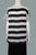 Club Monaco B/W Stripped Shirt, Feeling a little unconventional? Get this cute stripped  shirt with front and back of different patterns., Black, White, 100% Silk, women's Tops, women's Black, White Tops, Club Monaco women's Tops, Women's black and white top, women's top, women's shirt, women's summer top