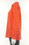 C. Wonder Silk Button Up Shirt Top, Pure silk shirt with cute animal print., Red, 100% silk, women's Tops, Jackets & Coats, women's Red Tops, Jackets & Coats, C. Wonder women's Tops, Jackets & Coats, women's silk shirt, women's button up shirt, women's button up loose fitting blouse