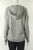 Roxy Casual Grey Hoodie, Comfortable hoodie with lace-up detail on neckline., Grey, 64% cotton, 34% polyester, 2% elastane, women's Tops, women's Grey Tops, Roxy women's Tops, women's casual hoodie sweater, women's casual sweater , roxy women's hoodie