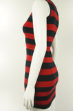 Zara Black and Red Striped Hobble Dress, You're as cute as a bumble bee! Yes, you heard us right. This super comfy and stretchy black and red striped hobble dress will make you stand out in that fun Saturday night party!, Black, Red, 4-way stretchy fabric, women's Dresses & Skirts, women's Black, Red Dresses & Skirts, Zara women's Dresses & Skirts, Black and Red bumble bee dress, stretchy tube dress, basic comfy striped dress 