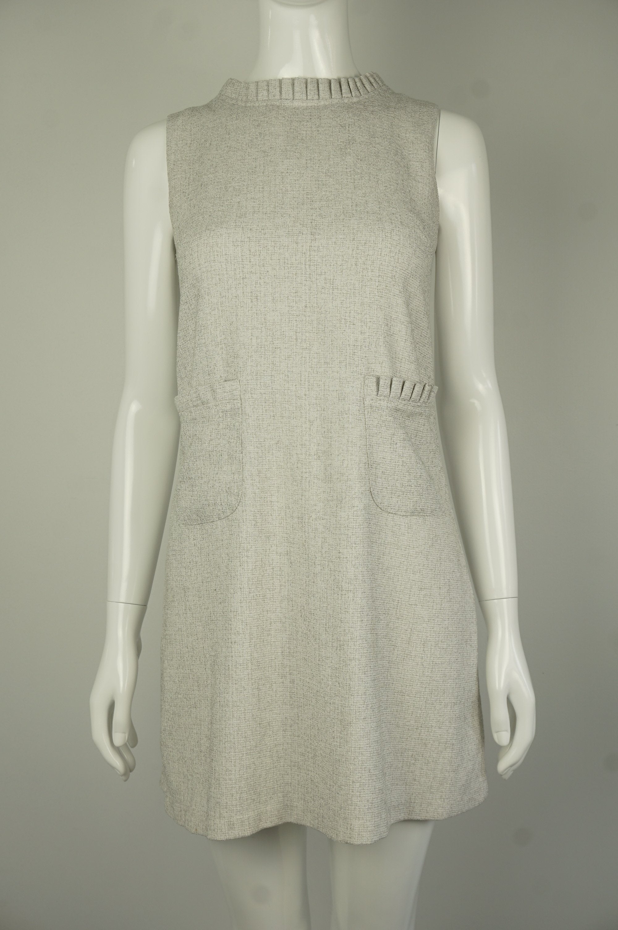 Elli Share Straight Cut Dress with Two Cute Side Pockets, Work life balance is not just about your hours. This Straight Cut Dress is perfect for both a chill, relaxed and a well-put-together look. , Grey, Drapy but soft fabric, women's Dresses & Rompers, women's Grey Dresses & Rompers, Elli Share women's Dresses & Rompers, Straight Cut Dress with two pockets, Relaxed Comfy Dress, Business Casual Women's Dress