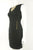 Moc Mien Business Formal Black Dress with one-side pocket, Dress for Success and we say yes to this one for you! Perfect for that job interview or the business meeting you're about to attend. , Black, 100% polyester, women's Dresses & Rompers, women's Black Dresses & Rompers, Moc Mien women's Dresses & Rompers, Dress for success, interview dress, professional black pencil dress, women's professional pencil dress, women's dress with one pocket and asymetrical neck