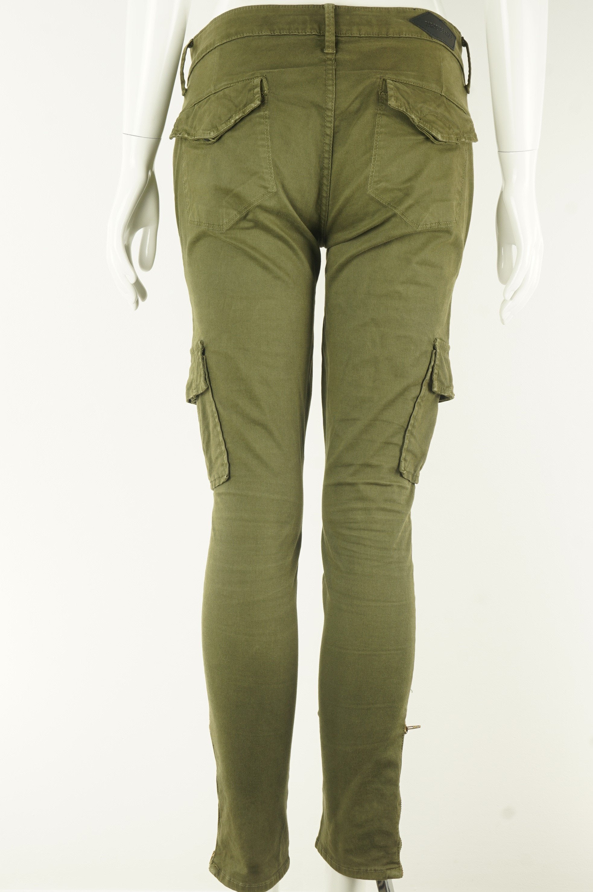 Paradise Mine Army Green Skinny Stretchy Jeans – Elli Share