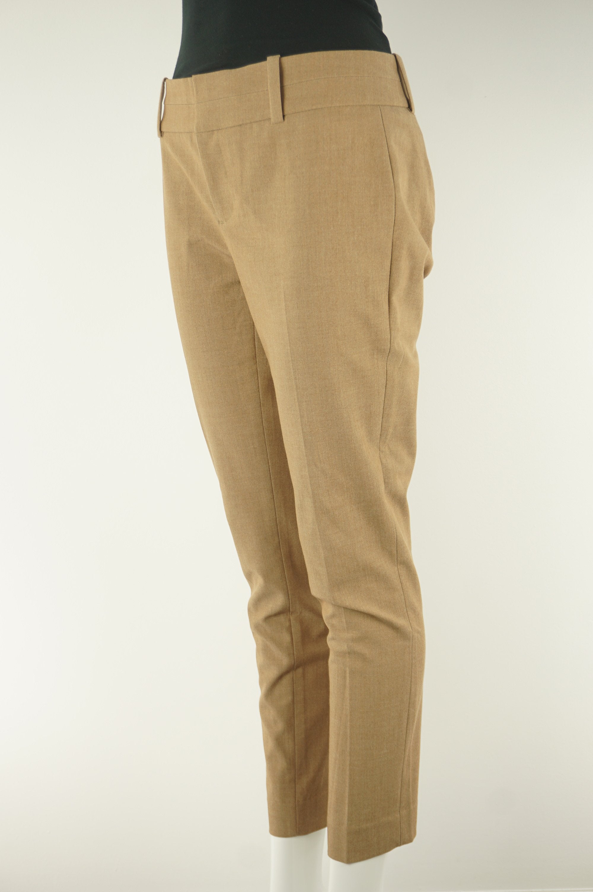 Calvin Klein Stretchy Dress Pants, A clean and professional pair of pants for the best boardroom impression (not that you need it, because you are killing it already). Not to mention the comfortableness provided by the stretchy fabric. , Brown, 67% Polyester, 29% Rayon, 4% Elastane, women's Pants, women's Brown Pants, Calvin Klein women's Pants, comfortable women's dress ankle pants, women's professional ankle pants, women's professional straight ankle trousers