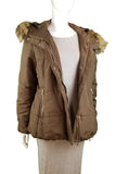 H&M Hooded Jacket, Warm hooded jacket. Signs of wearing at buttons and zipper, Green, 100% Polyester, women's Jackets & Coats, women's Green Jackets & Coats, H&M women's Jackets & Coats, women's winter jacket, women's warm jacket