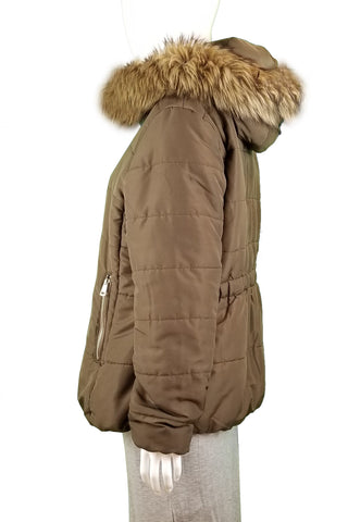 Escada, Jackets & Coats, Escada Wool Silk Brown Coat Winter Long Coat  Luxury Size 38