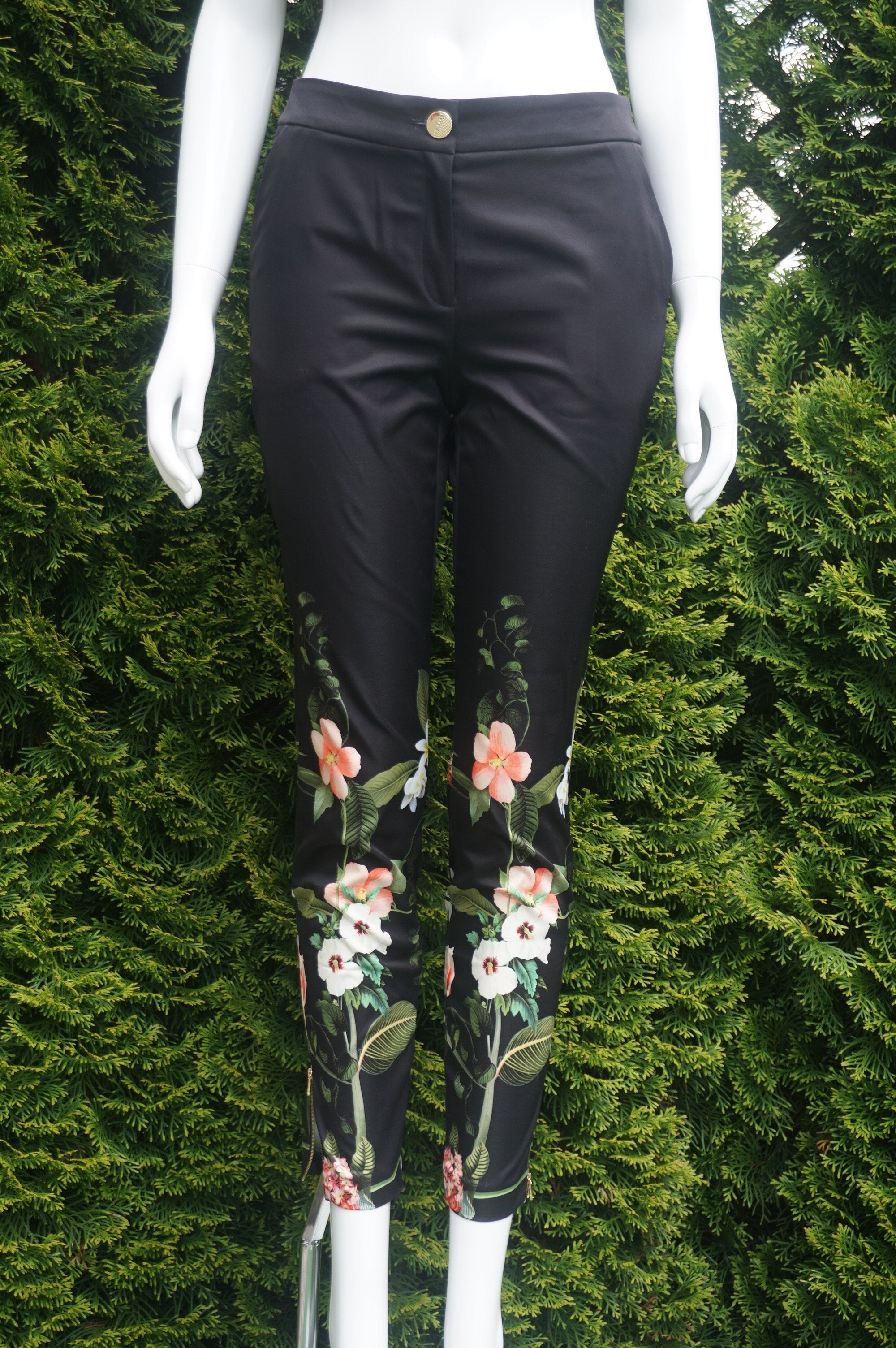 Buy Ted Baker Blue Liroi High Waisted Leggings with Faux Popper Details  from Next USA