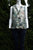 H&M Conscious Collection Recycled Polyester Sleeveless Blouse, Simple shirt but with a long story. This shirt is made 100% recycled fabric  Button at front., Green, 100% Recycled polyester, women's Tops, women's Green Tops, H&M Conscious Collection women's Tops, recycled polyester shirt, floral design blouse, button up blouse, sleeveless blouse