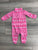 Carters 12 Months Warm One-piece, Warm and soft one piece with two cute pockets in the front that the baby probably won't use., Pink, 100% Polyester, 12 months baby's one-piece, baby's clothes, 12 months baby clothes, baby girl's clothes