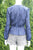 Dynamite Puff Long Sleeve Blue Peplum Blouse, Stylish and elegant. Pair it with high waisted jeans for a stylish casual Friday (or casual everyday. #WFH), Blue, 97% Polyester, 3% Elastane, women's Tops, women's Blue Tops, Dynamite women's Tops, peplum top, long sleeve blouse, work blouse, business casual blouse, blue top