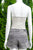 Urban Outfitter Stylish Metallic Tank Top/Cami, Summer tank top with metalized fiber for a little sparkle., White, 85% Nylon, 8% Metalised fiber, 7% Elastane, women's Tops, women's White Tops, Urban Outfitter women's Tops, Cami top, summer tank top, short top, short summer cami top