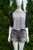 Levi's Cropped Black and Grey Top, Casual Levi's cropped top to throw on for your errand runs!, Grey, Cotton, women's Tops, women's Grey Tops, Levi's women's Tops, comfy crop top, casual top, mid sleeve top
