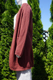 The Group Babaton Long Cardigan, Super comfy long cardigan. Put it on on the chilly evening walks, or whenever you feel like it., Red, 88% Cotton, 12% Polyester, women's Jackets & Coats, women's Red Jackets & Coats, The Group Babaton women's Jackets & Coats, 