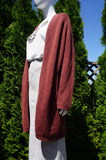 The Group Babaton Long Cardigan, Super comfy long cardigan. Put it on on the chilly evening walks, or whenever you feel like it., Red, 88% Cotton, 12% Polyester, women's Jackets & Coats, women's Red Jackets & Coats, The Group Babaton women's Jackets & Coats, 