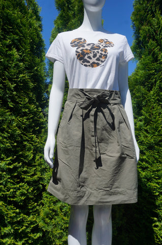 Grianlook Women Short Skirt Solid Color Mini Skirts High Waist Skort Ladies  Loose Skorts Pleated Ruffle Royal Blue 3XL