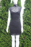 Forever 21 Lace Mock Neck Bodycon Dress, Very stretchy lace dress with zipper in back. Shoulder to shoulder 13.5 inches. Bust 29 inches. Waist 23 inches, length 36 inches., Black, Shell: 90% Nylon, 10% Spandex. Lining: 97% Polyester, 3% Polyester, women's Dresses & Rompers, women's Black Dresses & Rompers, Forever 21 women's Dresses & Rompers, lace dress, black lace dress, black bodycon dress
