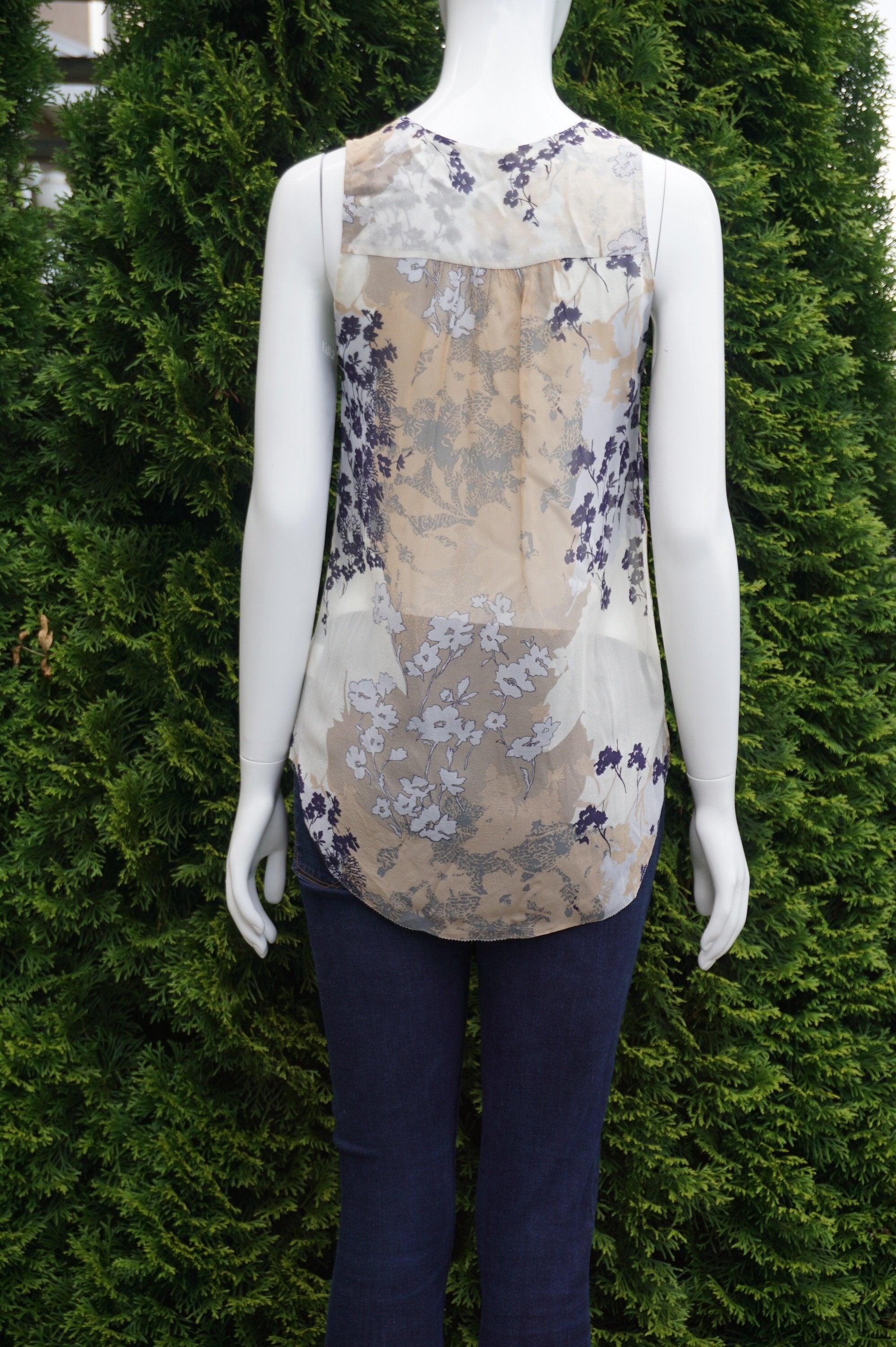 Zara Floral Off Shoulder Long Sleeve Bodysuit Top