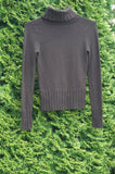 EDC by Esprit Long Sleeve Turtleneck Knit Sweater, Stretchy and comfortable, Brown, 87% Acrylic, 11% Nylon, 2% Elastane, women's Tops, women's Brown Tops, EDC by Esprit women's Tops, turtleneck, long sleeve sweater, fall sweater, winter sweater