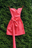 French Connection Strapless Pink mini dress, Bust 28, waist 24, length 25 (inches). Supported breast. Zipper in back. Very faint stain on the back, Pink, Shell: 97% Cotton, 3% Spandex. Lining: 100% Cotton, women's Dresses & Rompers, women's Pink Dresses & Rompers, French Connection women's Dresses & Rompers, sexy cocktail dress, strapless dress, party dress, petite dress