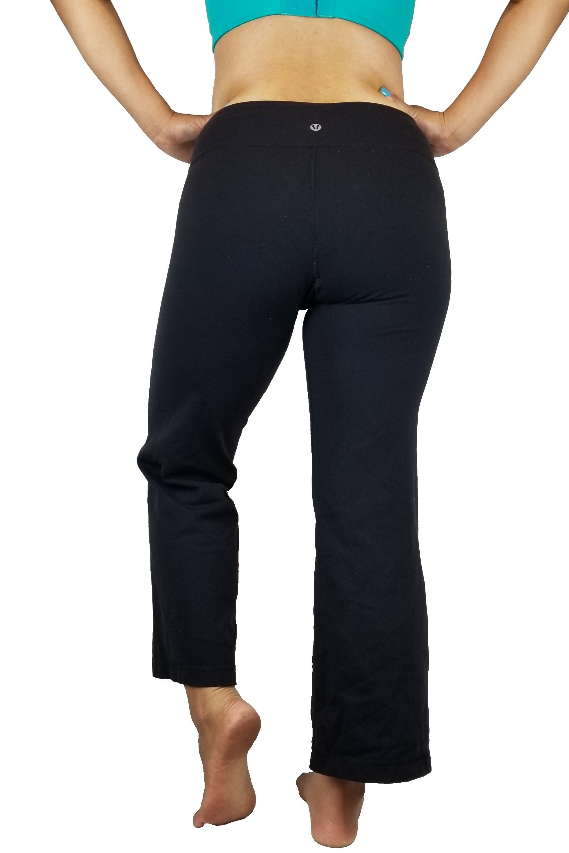 Lululemon Flare yoga pants, Flare design for comfort and breathability. Less of a Vancouver street wear? Lululemon size 4. https://info.lululemon.com/help/size-chart, Pink, Nylon, Lycra, and Spandex, Yoga, yoga pants, women's athletic wear, women's work out clothes, women's comfortable pants, fitness, fit