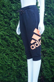 Adidas Comfy Sweatpants, New with tags sweatpants. Waist 31 inches when elastic is relaxed. Length 29.5 inches. Adjustable waist strap, Black, Orange, women's Pants, women's Black, Orange Pants, Adidas women's Pants, sweatpants. Comfy pants, stay at home pants