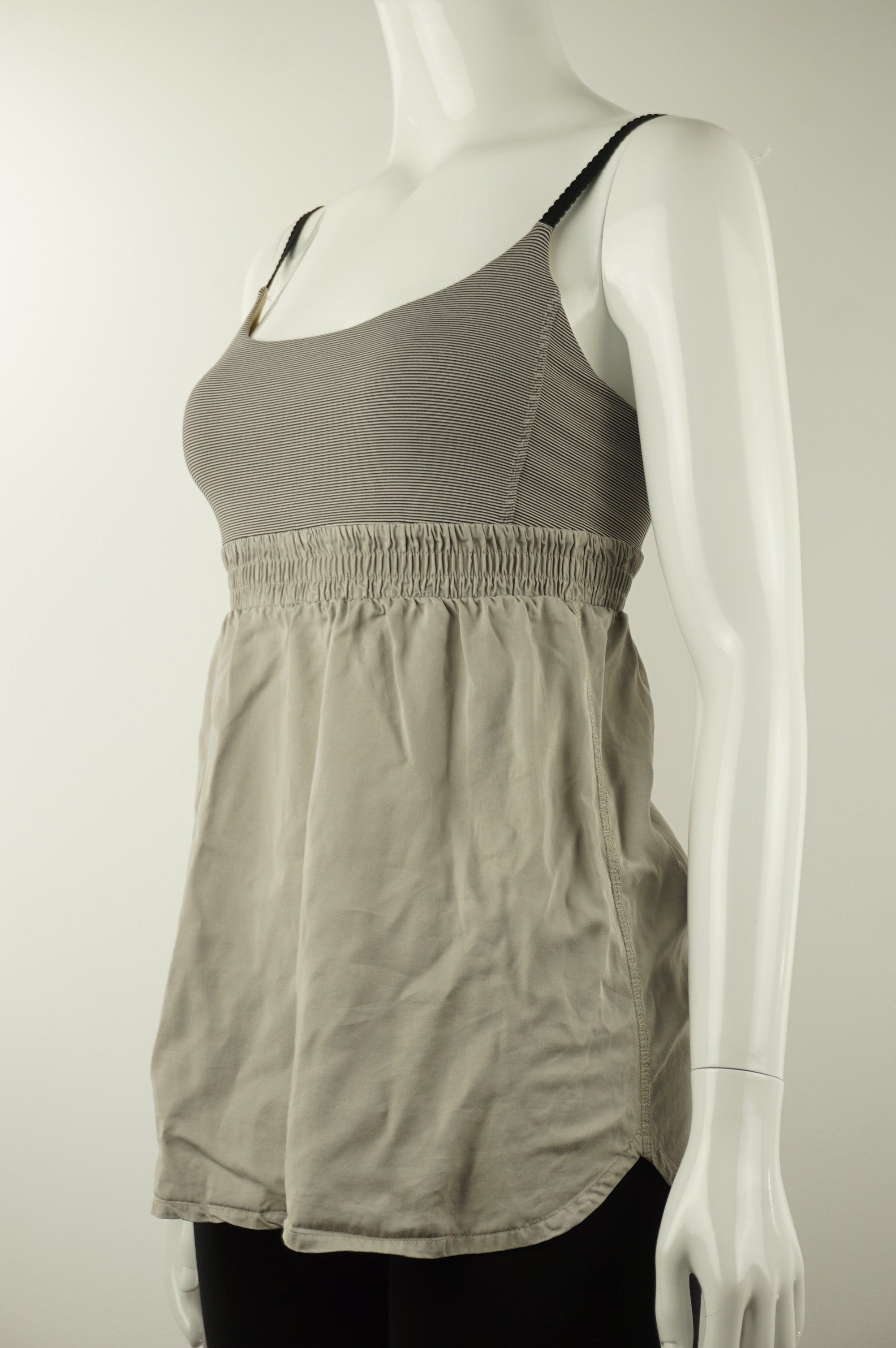 Lululemon Athletic Top, Women or girls top. Lululemon size 6. https://info.lululemon.com/help/size-chart, Grey, Yellow, Nylon, Lycra, and Spandex, Yoga, yoga pants, women's athletic wear, women's work out clothes, women's comfortable pants, fitness, fit