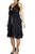 BCBGMAXAZRIA Flowy Cocktail Dress with Front Crystal Tie, Look and feel your best in this flowy cocktail dress perfect. Its front crystal bow tie at the waist accentuates the positives of your figure in this., Black, 71% Cotton 27% Polyester 2% Spandex , women's Dresses & Rompers, women's Black Dresses & Rompers, BCBGMAXAZRIA women's Dresses & Rompers, dress, women's party black dress, women's black designer's formal dress, black prom dress, fashion, spaghetti strapped black dress, featured