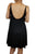 Wilfred Free Open back Spaghetti Strap Shift Dress, Comfortable and simple spaghetti strap dress for your days off., Black, 48% Rayon, 48% Polyester, 4% Spandex, women's Dresses & Rompers, women's Black Dresses & Rompers, Wilfred Free women's Dresses & Rompers, Open back black mini dress, comfy black mini shift dress, simple cute black dress with surplice neck, black spaghetti strap shift dress, cami sleeveless boho trendy dress