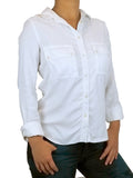 Wilfred Women's casual button-down shirt, Stylish and relaxed shirt, silhouette in biodegradable material. It doesn’t get better than this timeless button down., White, 100% Lyocell, Women's casual shirt, women's shirt with lyocell material, women's white shirt with biodegradable material, women's white button down shirt, women's white button up shirt, featured, eco fashion with sustainable material