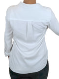 Wilfred Women's casual button-down shirt, Stylish and relaxed shirt, silhouette in biodegradable material. It doesn’t get better than this timeless button down., White, 100% Lyocell, Women's casual shirt, women's shirt with lyocell material, women's white shirt with biodegradable material, women's white button down shirt, women's white button up shirt, featured, eco fashion with sustainable material