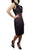 Cue Ruffle Décor V-neck dress, Elegant looking deep V neck dress. Fits small, Black, 88% Viscose, 12% Polyester, women's Dresses & Rompers, women's Black Dresses & Rompers, Cue women's Dresses & Rompers, dress, fashion, cute Australian made brown dress with ruffle décor v-neck, low cut v-neck brown dress, ruffle décor wrap v-neck brown cocktail midi dress, brown party sleeveless midi dress