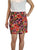 Bebe tie-die orange mini skirt, Vibrant color for the vibrant you!, Orange, Shell: 100% Polyester. Lining: 97% Polyester, 3% Spandex, women's Skirts & Shorts, women's Orange Skirts & Shorts, Bebe women's Skirts & Shorts, skirt, floral purple and orange mini skirt, fashion, floral multi-colored mini skirt